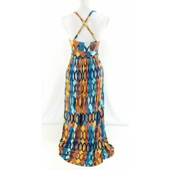 Anthropologie Maeve Noetzie Geometric Print Maxi Dress - Picture 2 of 4